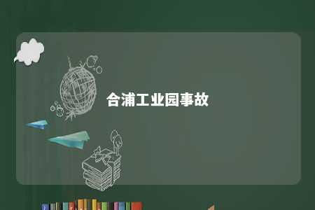 合浦工业园事故 